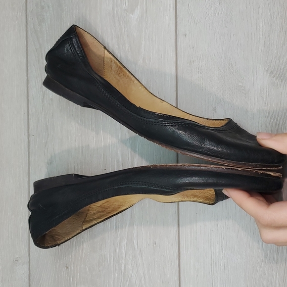 Frye Womens Carson Comfort Leather Flats Loafer Slip on ballet shoes sz 8B - Picture 7 of 11